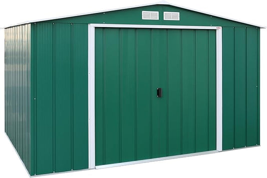 Duramax Tuinhuis van metaal, ideaal voor de tuin, afmetingen 2.423 x 3.221 x 1.961 mm, oppervlakte 7,80 m²