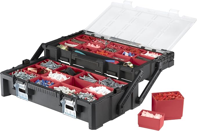 Keter 236758 Cantilever Organizer, 22", black/red