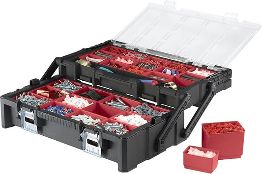Keter 236758 Cantilever Organizer, 22", black/red