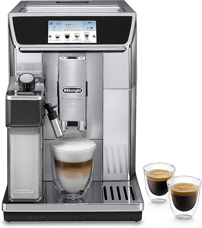 De'Longhi PrimaDonna Elite Experience ECAM 656.85.MS koffiemachine, zilver