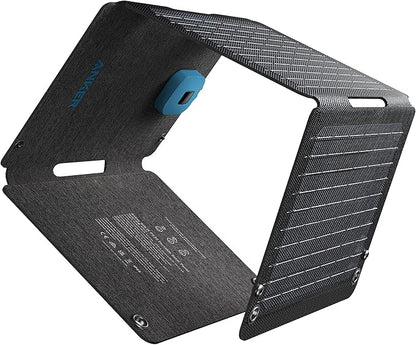 Anker Solix PS30 zonnepaneel, 30 W, opvouwbare draagbare zonne-oplader, IP65 water- en stofbestendigheid, ultrasnel opladen, laadt 2 apparaten tegelijk op voor kamperen, wandelen en buitenactiviteiten