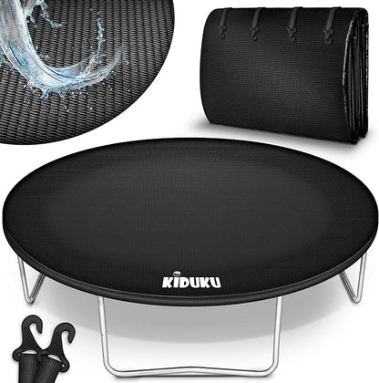 KIDUKU Trampolinehoes 244-427cm | Regenhoes weerbestendig, scheurvast & UV-bestendig | Beschermhoes tegen weersinvloeden buiten afdekking cover